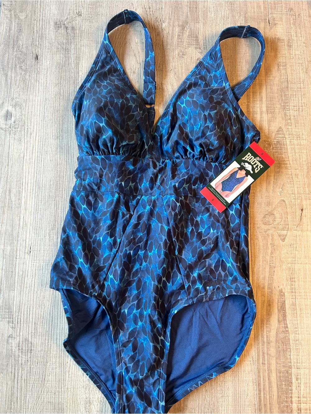 0095. Roots One-Piece Swimsuit • Size 8